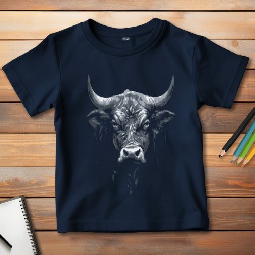 Bikás póló gyerekeknek sötétkék színben