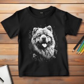 Csaucsaus póló gyerekeknek fekete színben