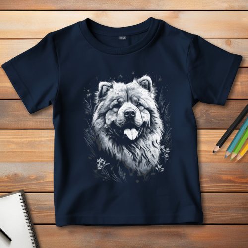 Csaucsaus póló gyerekeknek sötétkék színben