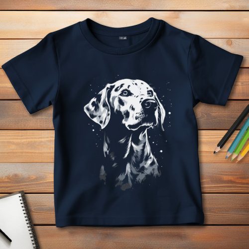 Dalmatás póló gyerekeknek sötétkék színben