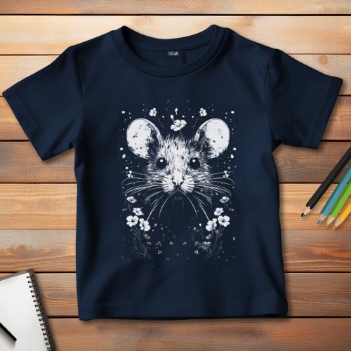 Egeres póló gyerekeknek sötétkék színben