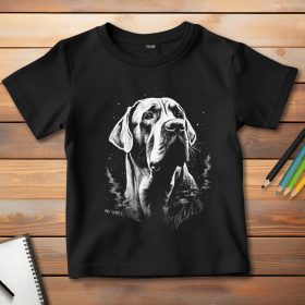 Masztiffos póló gyerekeknek fekete színben