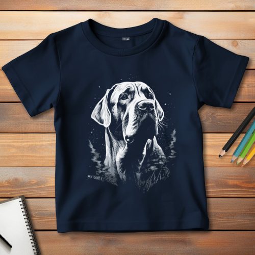 Masztiffos póló gyerekeknek sötétkék színben