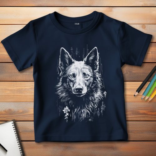 Mudis póló gyerekeknek sötétkék színben