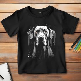 Német dogos póló gyerekeknek fekete színben