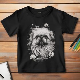 Palotapincsis póló gyerekeknek fekete színben