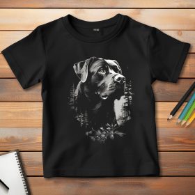 Rottweileres póló gyerekeknek fekete színben