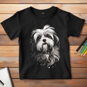 Si-cus póló gyerekeknek fekete színben