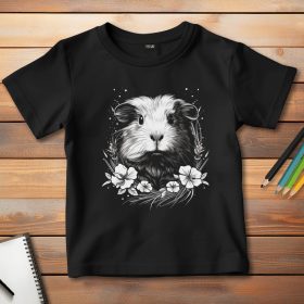 Tengerimalacos póló gyerekeknek fekete színben