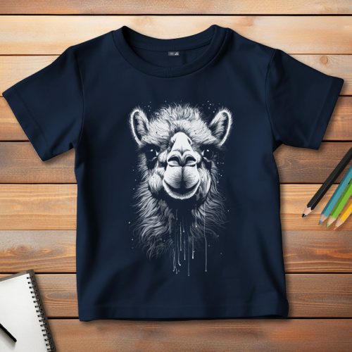 Tevés póló gyerekeknek sötétkék színben