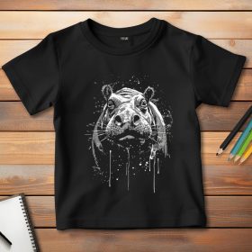 Vízilovas póló gyerekeknek fekete színben