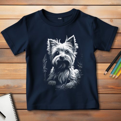 Yorkis póló gyerekeknek sötétkék színben