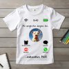 Argentin dogos póló gyerekeknek fehér színben
