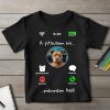 Pitbullos póló gyerekeknek fekete színben