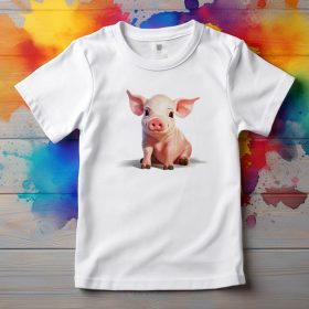 Disznó mintás póló gyermekeknek