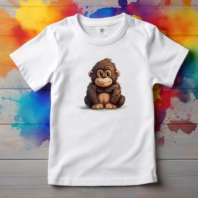 Gorilla mintás póló gyermekeknek