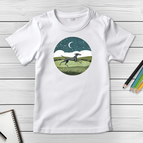 Agaras póló gyerekeknek fehér színben