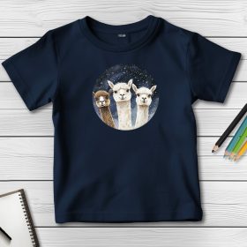 Alpakás póló gyerekeknek sötétkék színben