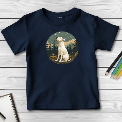 Argentin dogos póló gyerekeknek sötétkék színben