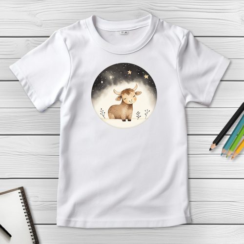 Bikás póló gyerekeknek fehér színben