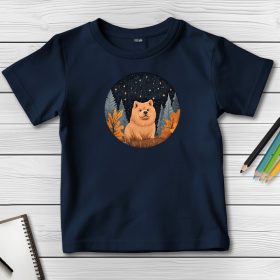 Csaucsaus póló gyerekeknek sötétkék színben