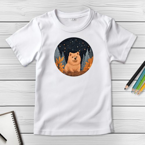 Csaucsaus póló gyerekeknek fehér színben