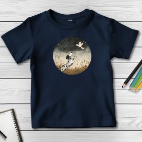 Dalmatás póló gyerekeknek sötétkék színben