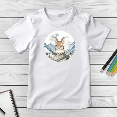 Degus póló gyerekeknek fehér színben