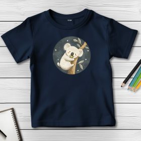 Koalás póló gyerekeknek sötétkék színben
