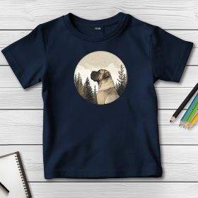 Masztiffos póló gyerekeknek sötétkék színben