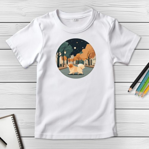 Palotapincsis póló gyerekeknek fehér színben