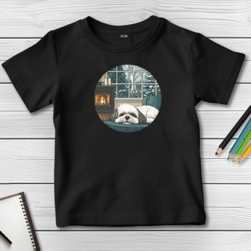 Si-cus póló gyerekeknek fekete színben