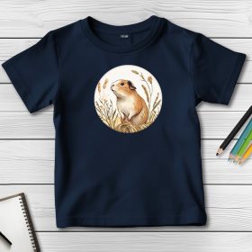 Tengerimalacos póló gyerekeknek sötétkék színben