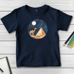 Tevés póló gyerekeknek sötétkék színben