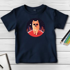 Törpespicces póló gyerekeknek sötétkék színben