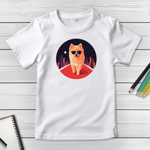 Törpespicces póló gyerekeknek fehér színben