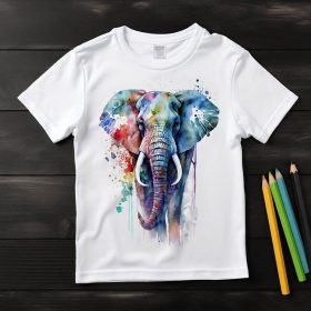 Elefánt mintás póló gyermekeknek