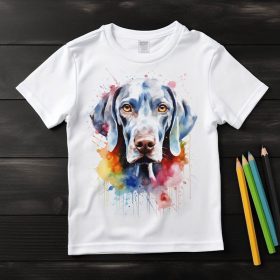 Weimari vizsla mintás póló gyermekeknek