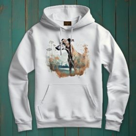 Agár mintás kapucnis pulóver