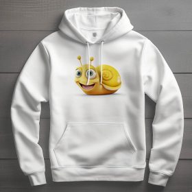 Csiga mintás kapucnis pulóver