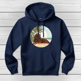 Field spánieles kapucnis pulcsi sötétkék színben