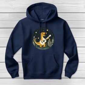 T-rexes kapucnis pulcsi sötétkék színben