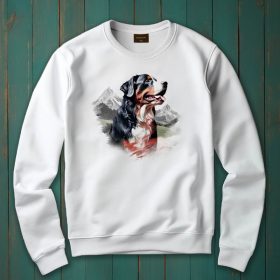 Berni pásztor mintás környakú pulóver