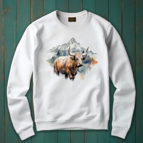 Bika mintás környakú pulóver