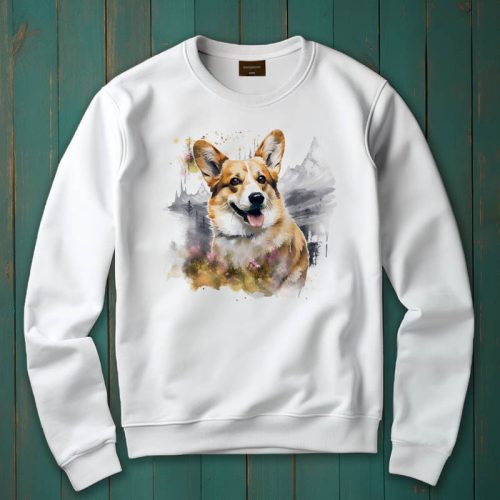 Corgi mintás környakú pulóver