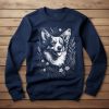 Corgis környakú pulóver sötétkék színben
