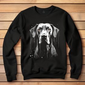 Német dogos környakú pulóver fekete színben