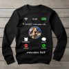 Basset houndos környakú pulóver fekete színben