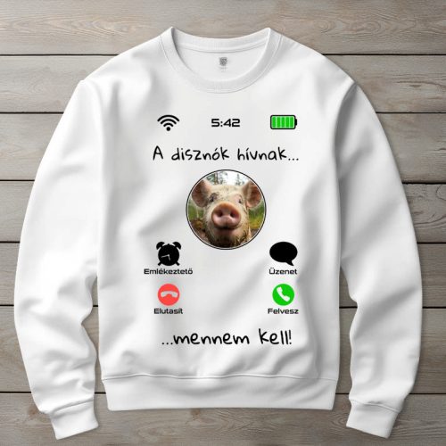 Malacos környakú pulóverk fehér színben