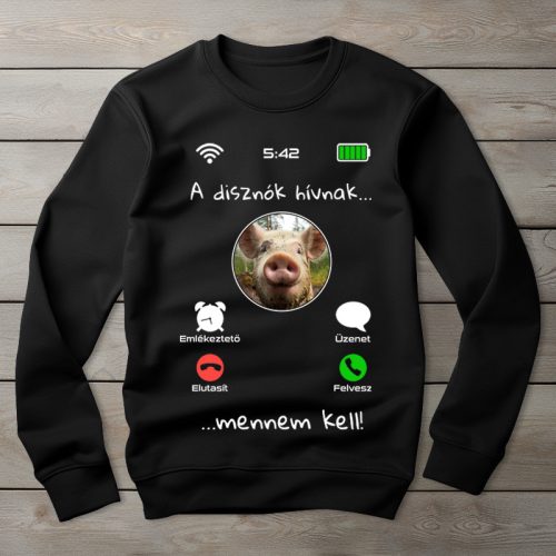 Malacos környakú pulóver fekete színben